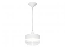 Avenue Lighting HF9113-WHT - Robertson Blvd. 10"  Pendant in White with Clear Glass