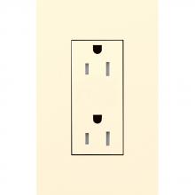 Lutron Electronics LTR-15-TR-BE - DUPLEX 15A TR RECEPTACLE BE NO FP