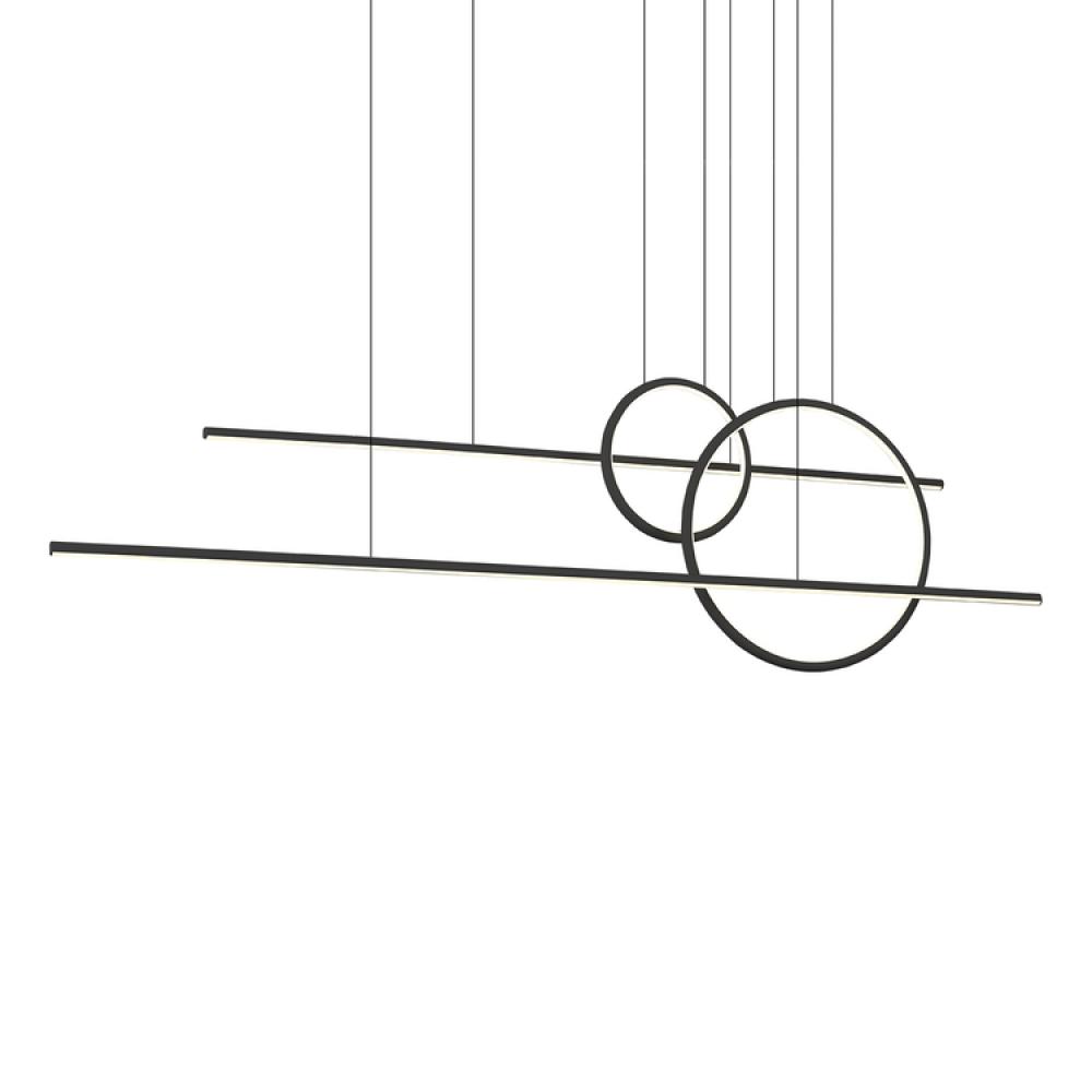 Chute Calypso 56-in Black LED Multi Pendant