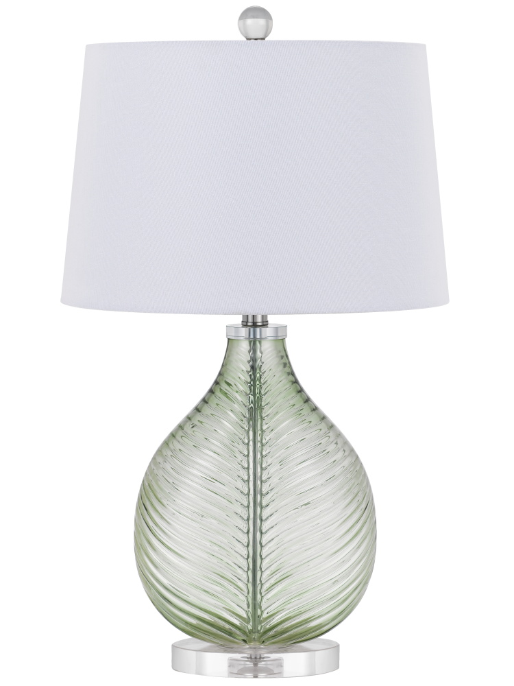 26 In. Height Lime Glass Table Lamp