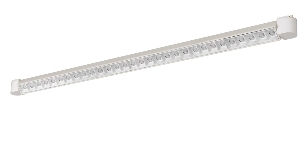 Dimmable integrated LED 60W, 3024 Lumen, 85 CRI, 3000K, 3 Wire Wall Wash Track Fixture