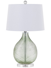 CAL Lighting BO-3210TB - 26 In. Height Lime Glass Table Lamp