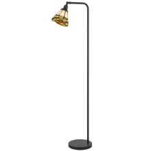 CAL Lighting EC-1000FL - 60 Watt Vittorio Downbridge Metal Tiffany Floor Lamp