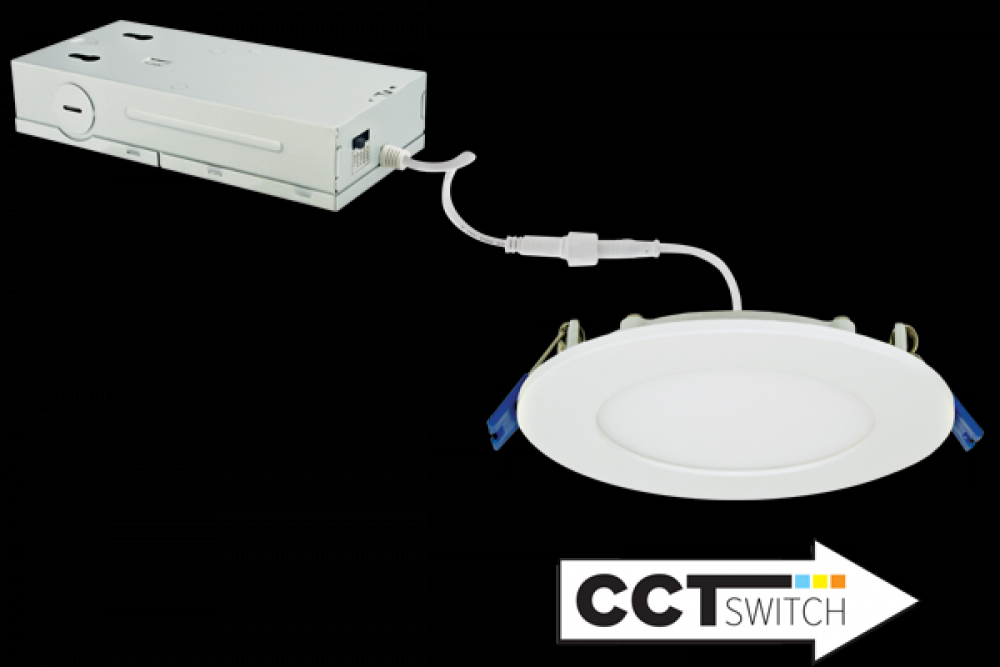 4" LED PANEL LGT 12W 800LMN 5CCT 120-347V