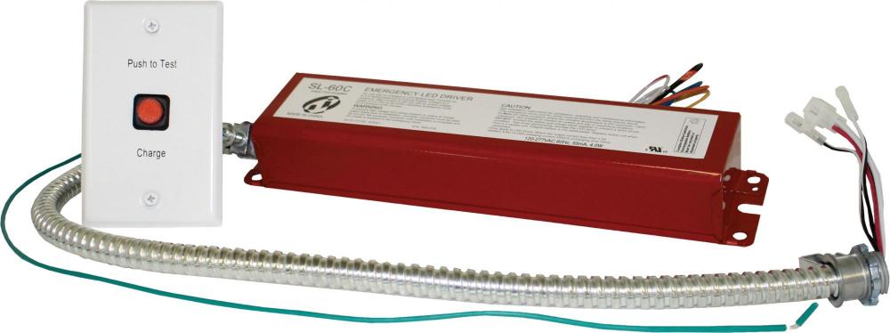 EMRGNCY BTRY BU LED 12W 1100LMN SNGL WHP