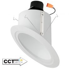 Elco Lighting EL762CT5BB - 6" ALL BLK SPR SLP RFLCT PR38 1150LM 5CCT