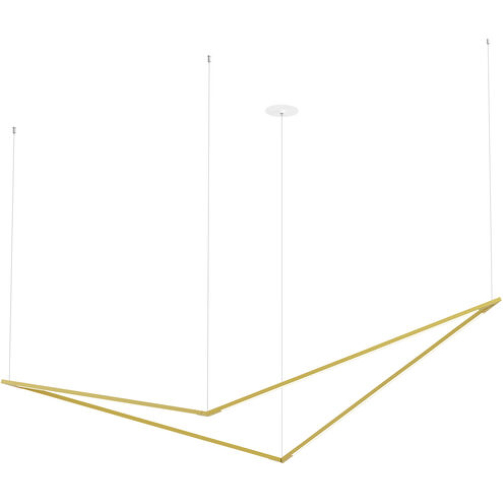 Z-Bar Pendant Large Bird, Gold, 70.5" x 22" x 13.4"