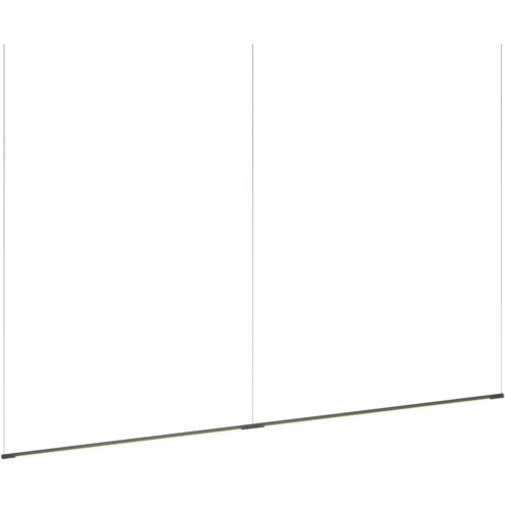 Z-Bar Pendant Linear, Matte Black (2 x 36" light bar)