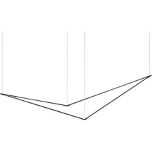 Koncept Inc ZBP-48-B-SW-MTB-RTM - Z-Bar Pendant Extra Large Bird, Matte Black, 92" x 29.3" x 17.4"