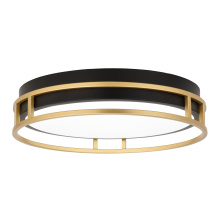 Vaxcel International C0342 - Northgate LED 13-in. W Flush Mount Matte Black and Satin Gold