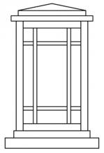 Arroyo Craftsman AVC-6AM-MB - 6" avenue column mount
