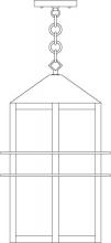 Arroyo Craftsman BEH-9CR-S - 9" bexley pendant