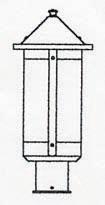 Arroyo Craftsman BP-7LRM-S - 7" berkeley long body post mount