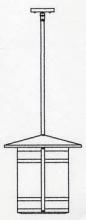 Arroyo Craftsman BSH-14LRM-RB - 14" berkeley long body stem hung pendant