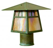 Arroyo Craftsman CP-8HF-S - 8" carmel post mount with hillcrest overlay