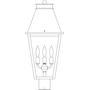 Arroyo Craftsman CRP-10CLR-BZ - 10" croydon post mount