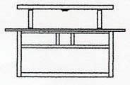 Arroyo Craftsman HCM-15DTOF-BZ - 15" huntington close to ceiling mount, double t-bar overlay