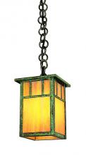 Arroyo Craftsman HH-4LARM-VP - 4" huntington one light pendant with classic arch overlay