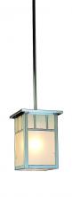 Arroyo Craftsman HSH-4LAAM-P - 4" huntington stem hung pendant with classic arch overlay