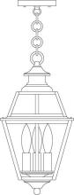 Arroyo Craftsman INH-8GRCLR-AC - 8" inverness pendant with glass roof