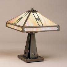 Arroyo Craftsman PTL-16OCR-VP - 16" pasadena table lamp with oak tree filigree