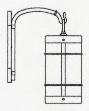 Arroyo Craftsman VB-11NRF-MB - 11" valencia wall mount - no roof