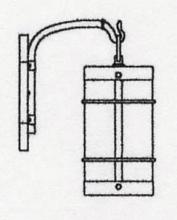 Arroyo Craftsman VB-7NRAM-P - 7" valencia wall mount - no roof