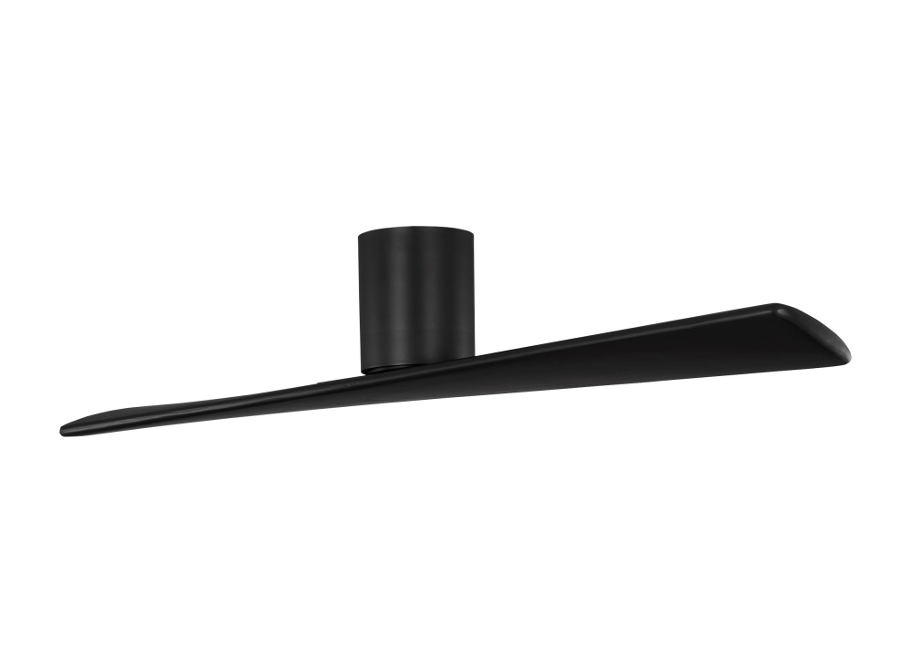 Plank Smart 52 Hugger Ceiling Fan in Midnight Black with Midnight Black Blade