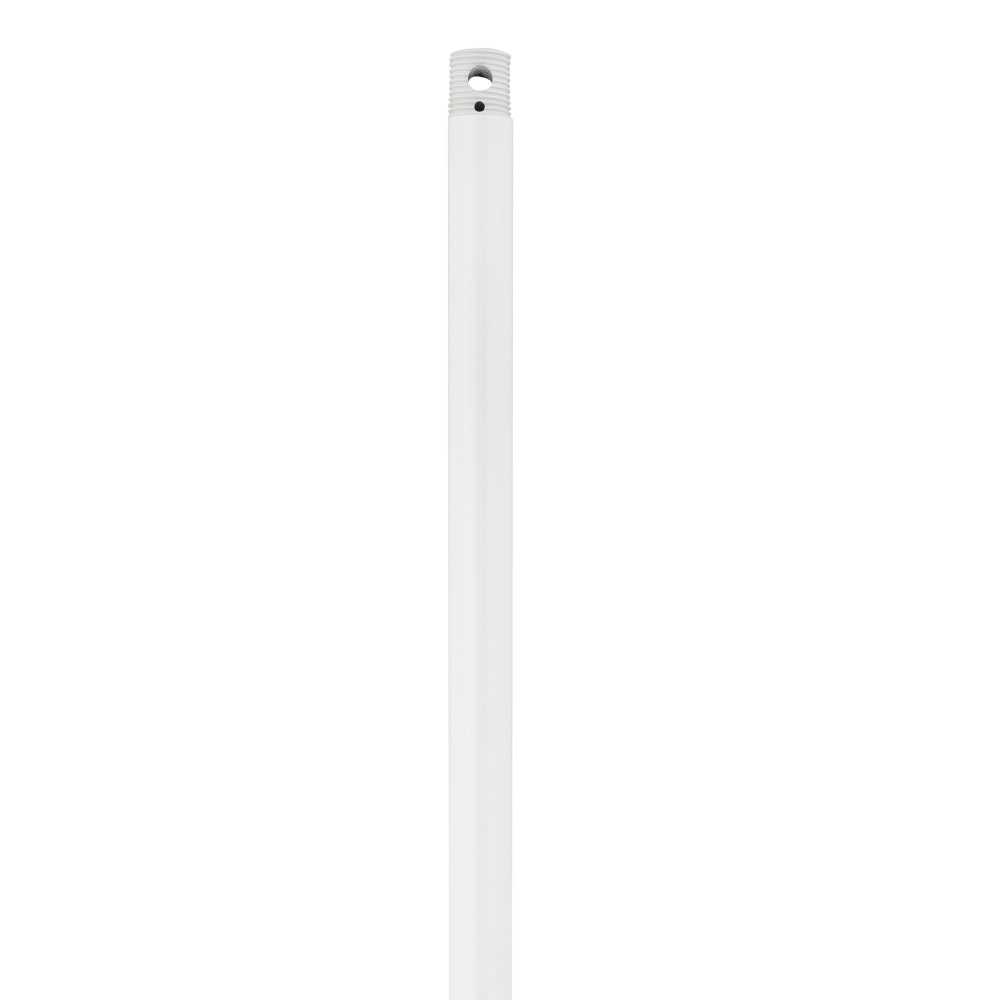 36" Threaded Downrod - White