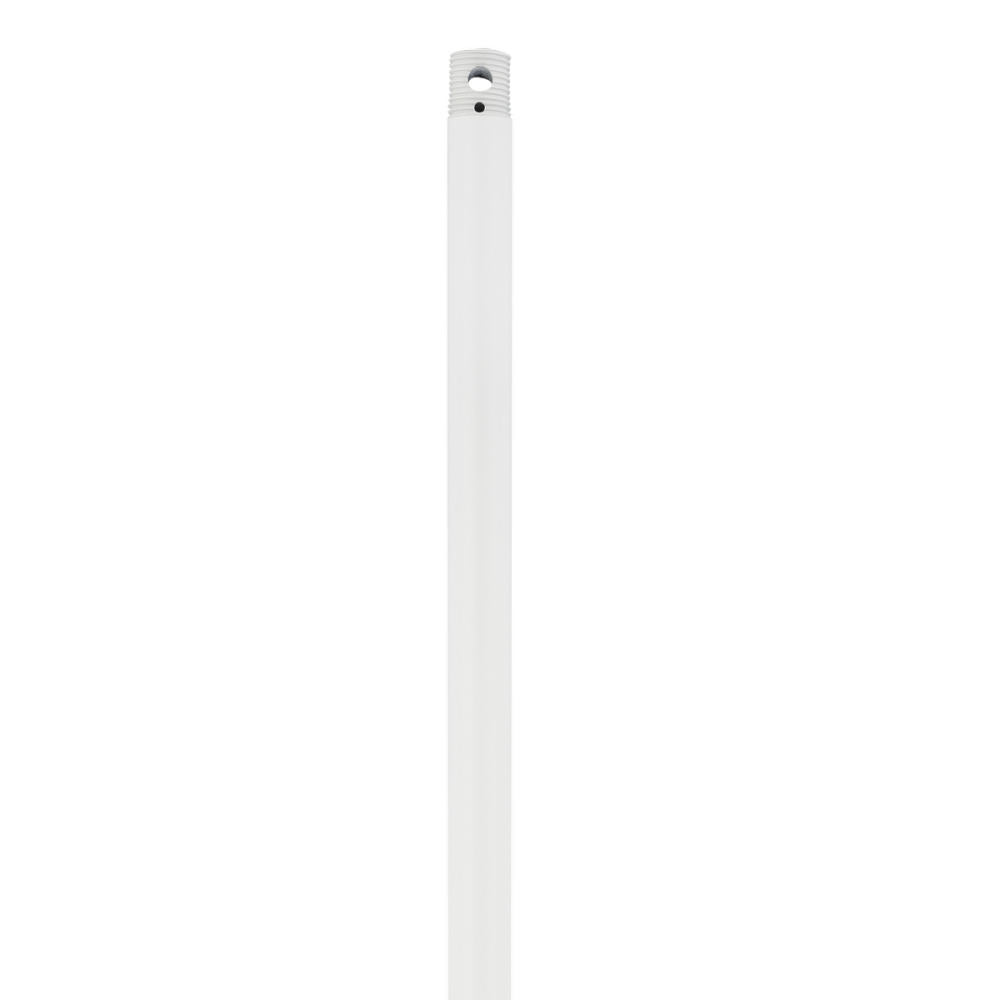 36" Threaded Downrod - Matte White