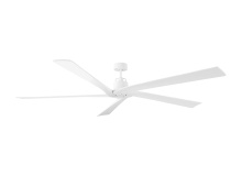 Visual Comfort & Co. Fan Collection 5ASPR84RZW - Aspen 84 Ceiling Fan in Matte White with Matte White Blades