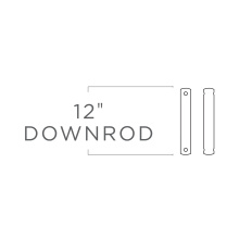 Visual Comfort & Co. Fan Collection DR12OZ - 12" Downrod in Oil Rubbed Bronze