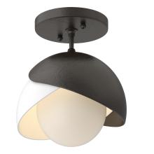 Hubbardton Forge 121377-SKT-14-02-GG0711 - Brooklyn 1-Light Double Shade Semi-Flush