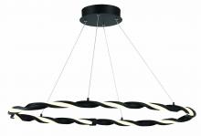 Minka George Kovacs P5482-66A-L - Convolution 36.75" LED Pendant in Coal Finish