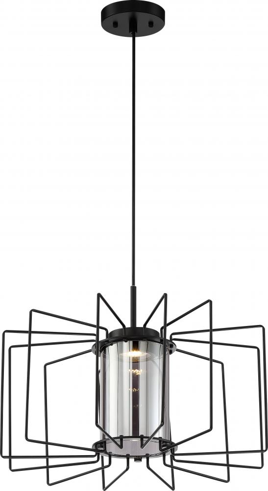 Wired - LED Pendant with Mirrored Glass - Aged Bronze Finish