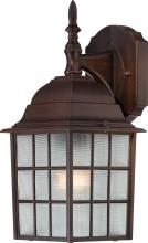 Nuvo 60/3481 - Adams; 1 Light; 14 in.; Outdoor Wall with Frosted Glass; Color retail packaging; Rustic Bronze