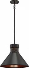 Nuvo 62/857 - Doral - Large LED Pendant - Dark Bronze Finish with Copper Accents