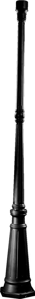 73" TAPERED LAMP POST -BK