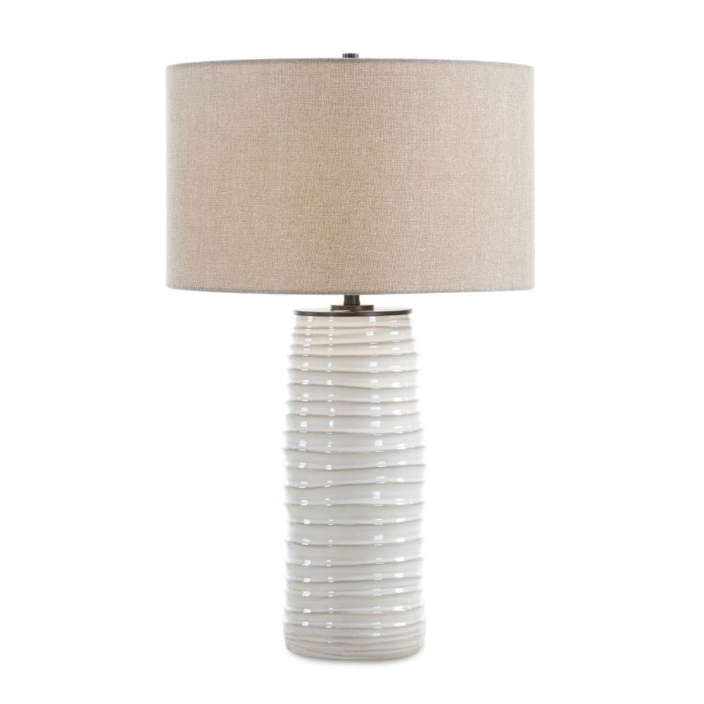Uttermost Barat White Ceramic Table Lamp