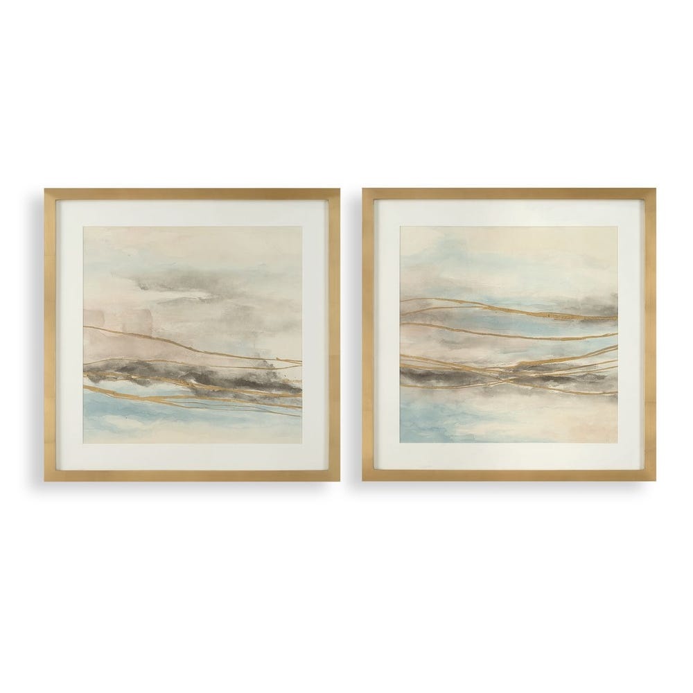 Uttermost So Golden Abstract Landscape Prints Set/2