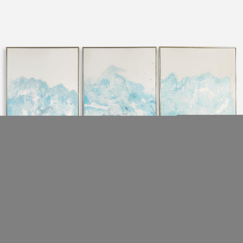Uttermost Crashing Waves Abstract Art Set/3