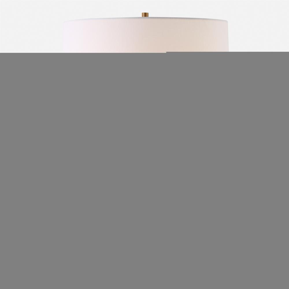 Uttermost On Edge Chalk White Table Lamp