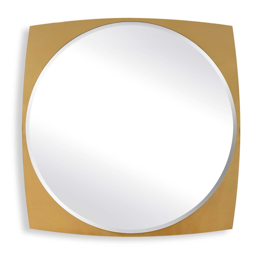 Uttermost Neilia Round Brass Mirror
