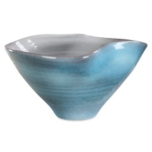 Uttermost 18278 - Uttermost Blue Crest Ceramic Bowl