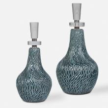 Uttermost 17842 - Uttermost Almera Dark Teal Bottles Set/2
