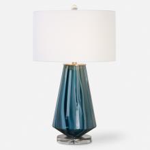 Uttermost 27225-1 - Uttermost Pescara Teal-Gray Glass Lamp