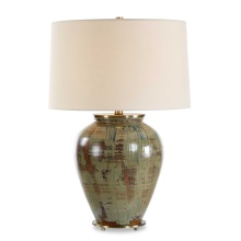 Uttermost 30563-1 - Uttermost Olisa Brown Green Table Lamp