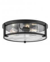 Hinkley 3243BK-CL - Medium Flush Mount