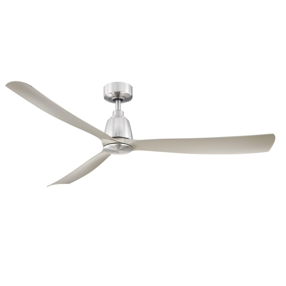 Kute 60 inch Indoor/Outdoor Ceiling Fan - Brushed Nickel with Brushed Nickel blades