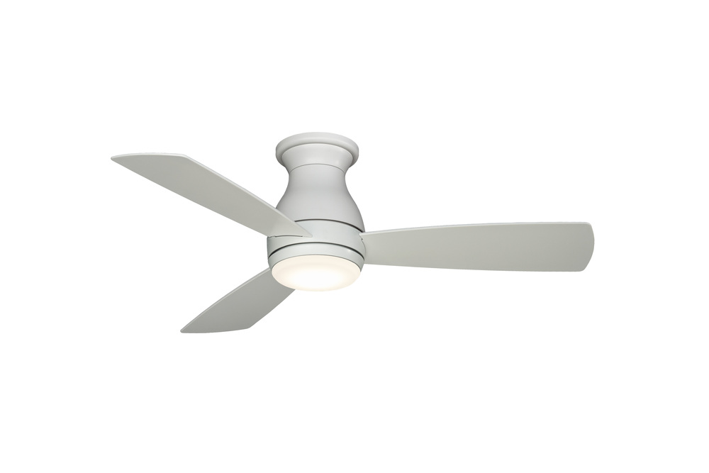 Hugh 44 inch Indoor/Outdoor Ceiling Fan with LED Light Kit - Matte White